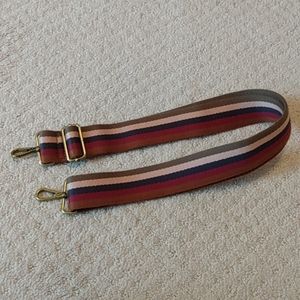 Madewell cotton purse strap striped